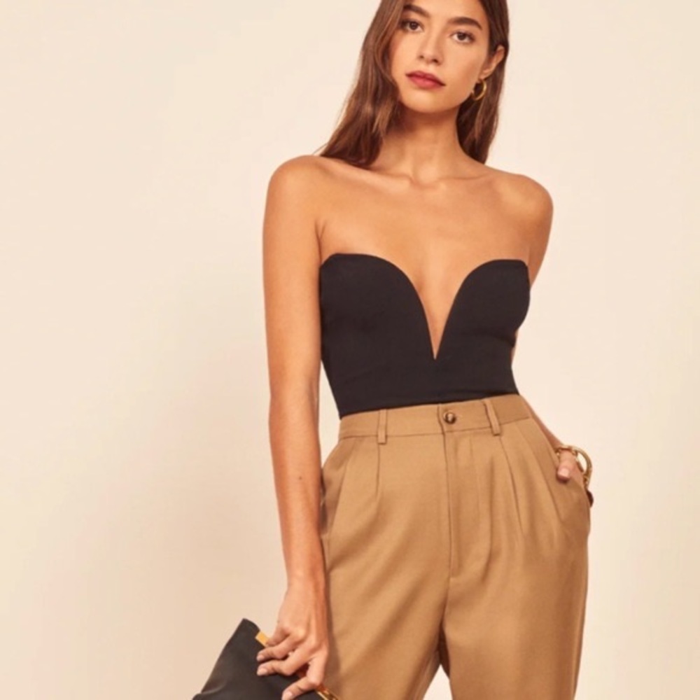 NWT Reformation Remy Strapless Top